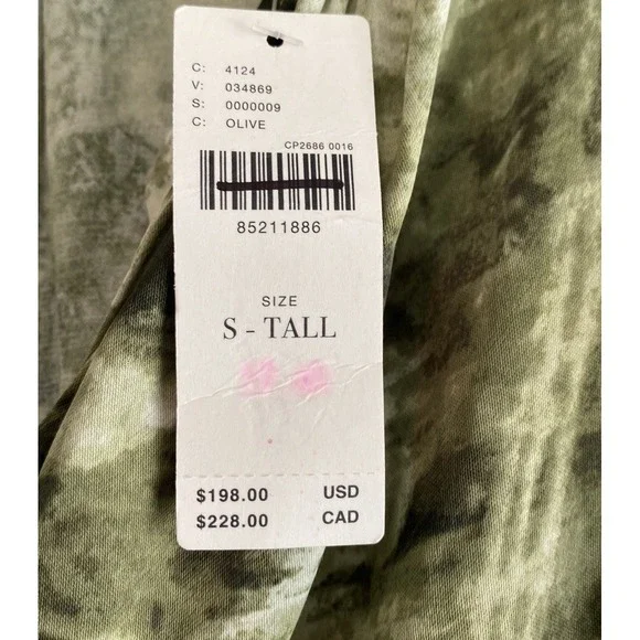 Anthropologie NWT The Somerset Jumpsuit Size Small Tall ST Women's Olive Green - Picture 5 of 14